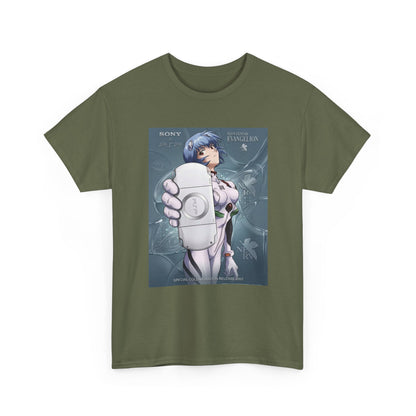 Rei Ayanami Holds PSP Collaboration Tee