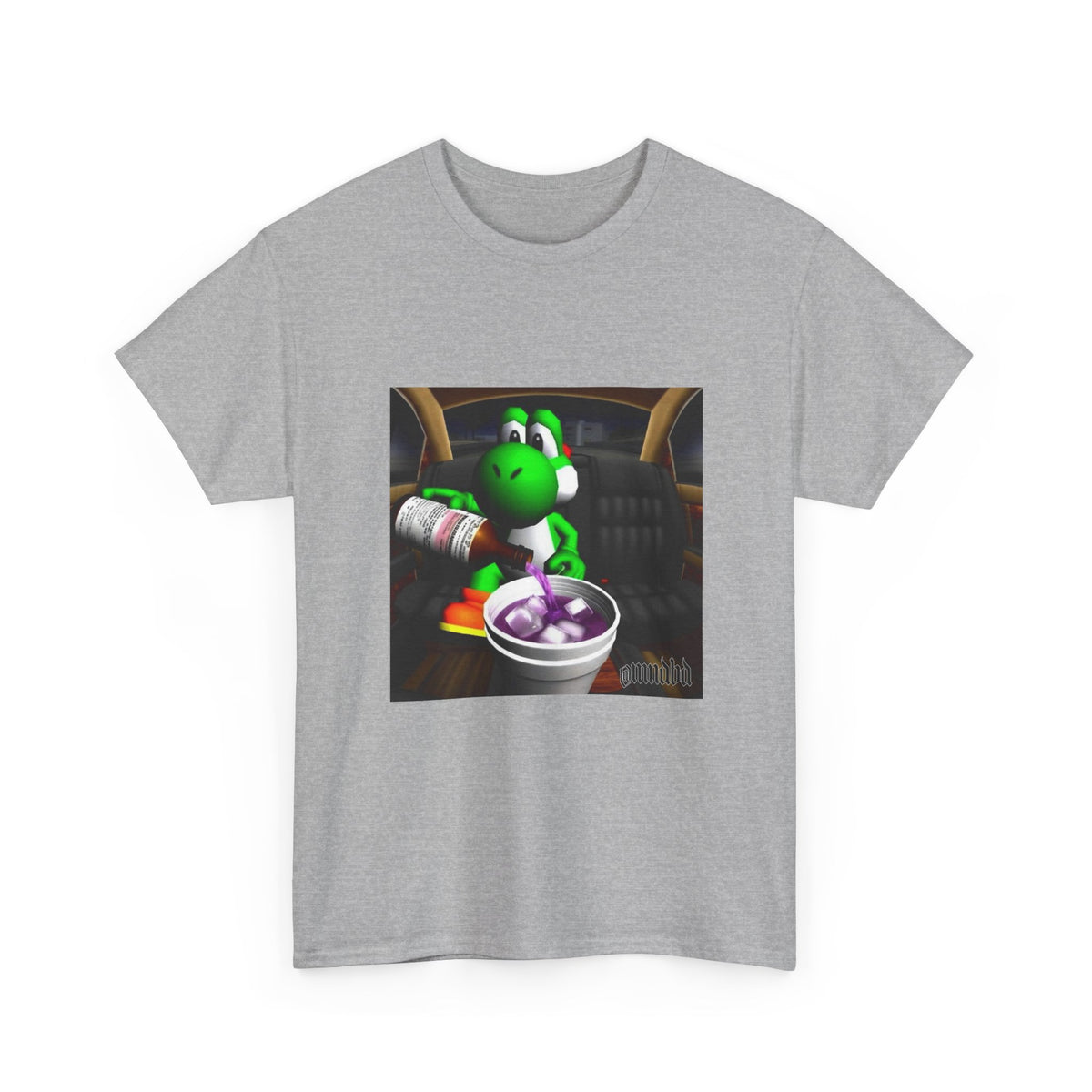 Yoshi Pouring Up Lean In A Car