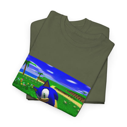 Sonic On A Trippy Green Hill Zone