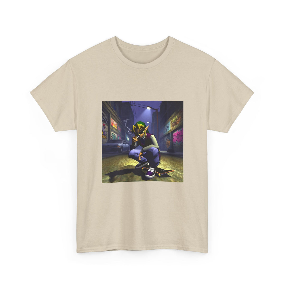 Streetwise Elf Smoking In Alley Tee