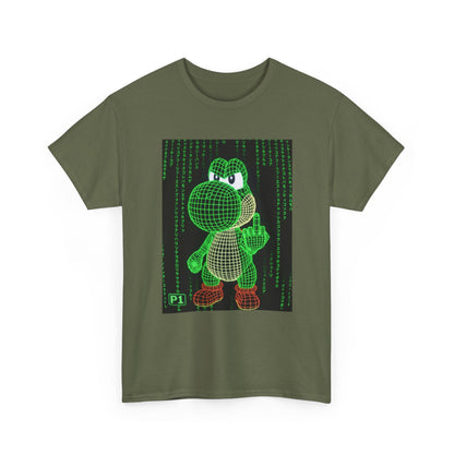 Wireframe Yoshi Flipping The Bird Tee