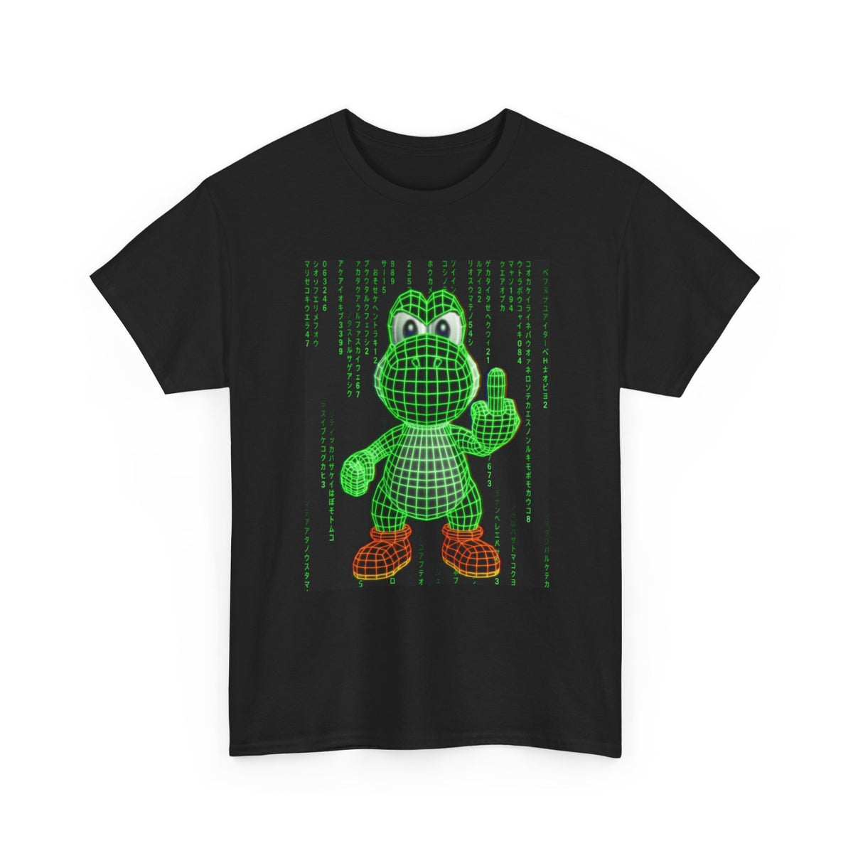 Matrix Yoshi Flipping The Bird Tee