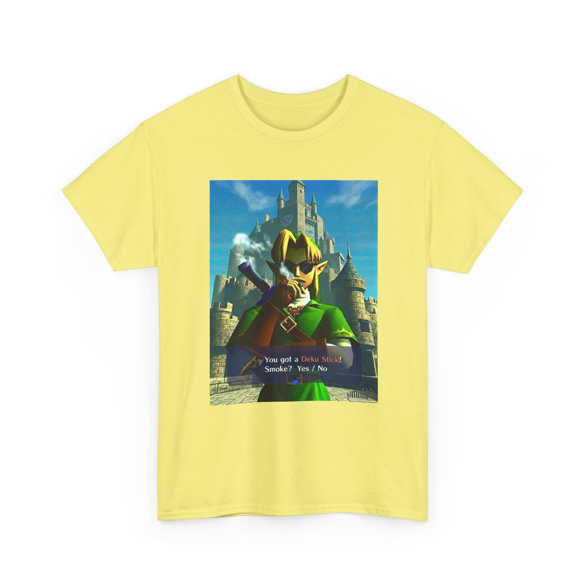Link Smoking Deku Stick In Hyrule