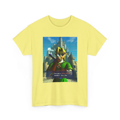 Link Smoking Deku Stick In Hyrule