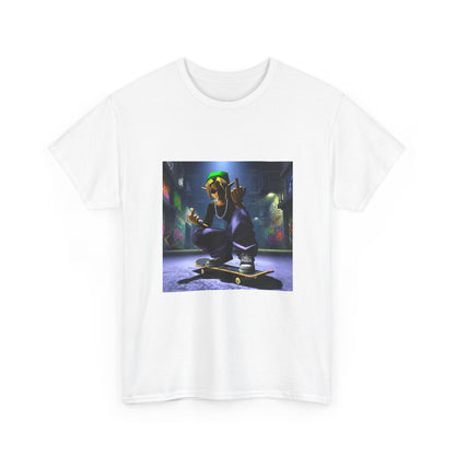 Edgy Ocarina Link Skater Flipping Off Tee