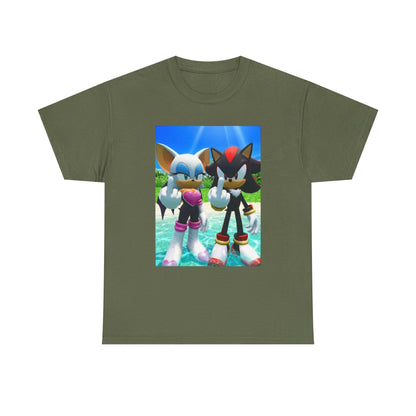 Rouge And Shadow Flipping The Bird Tee (Design 4)
