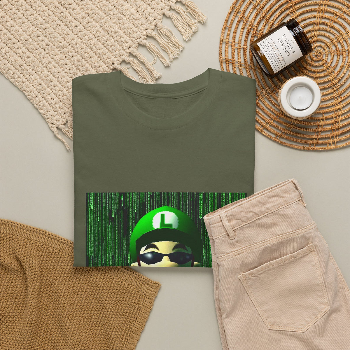 Matrix Luigi Smoking In The Glitch