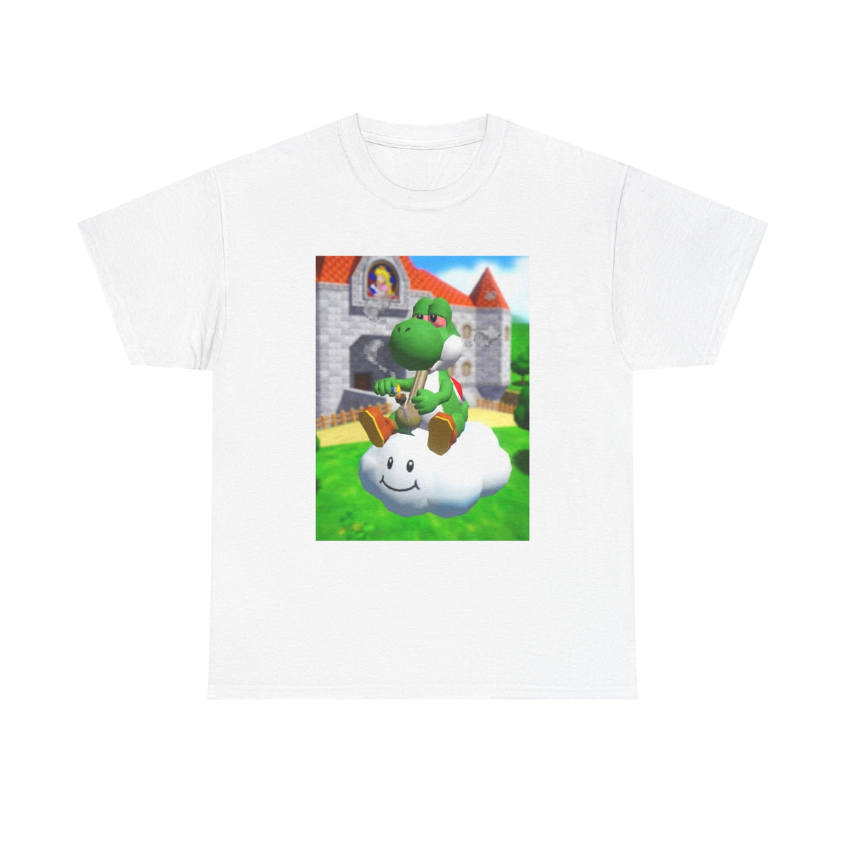 Yoshi Puffing On A Cloud Tee (Design 7)