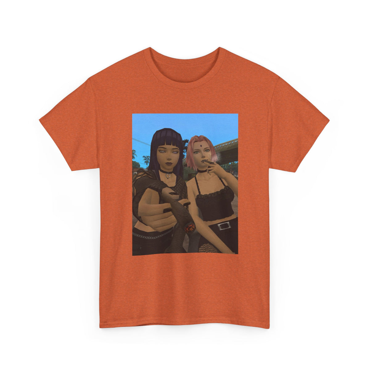 Goth Gamer Girls Sharing A Blunt Tee