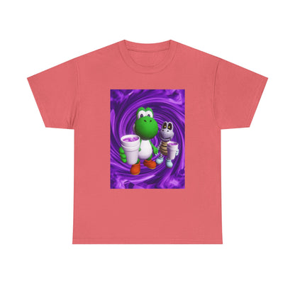 Yoshi And Dry Bones Sipping Purple Tee
