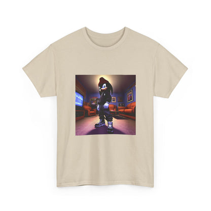 Edgy Hedgehog In Streetwear Drip Tee