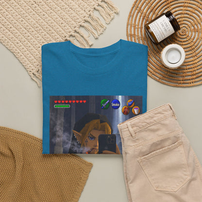 Edgy Link Smoking Selfie Tee