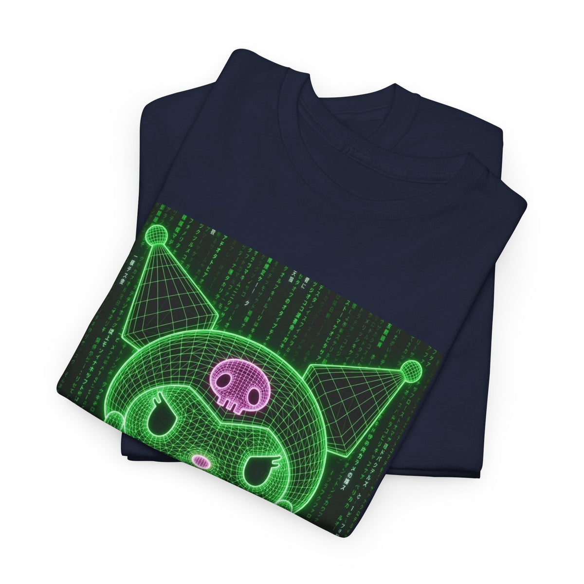 Wireframe Kuromi Flipping Off Tee