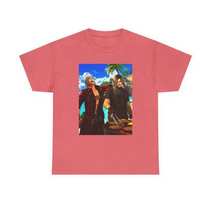 Dante and Leon Grilling on the Beach Tee