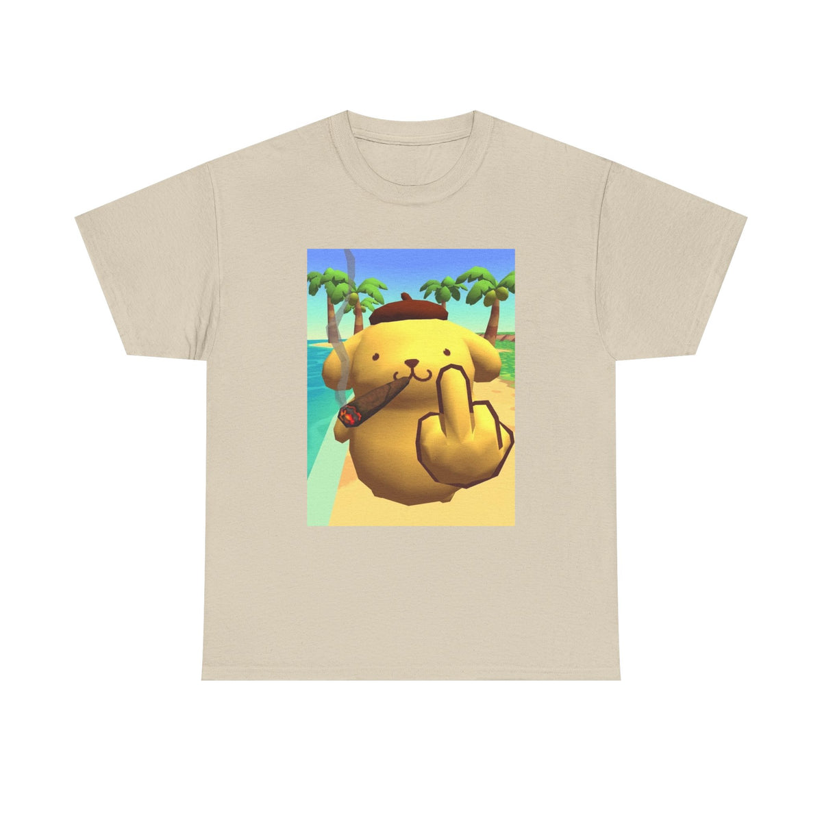 Pompompurin Smoking And Flipping The Bird