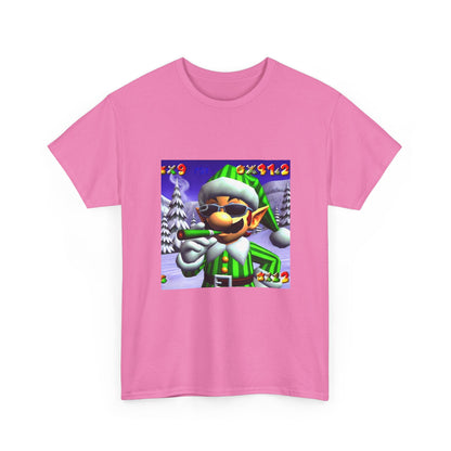 Elf Mario Smoking In Snowy Mountains