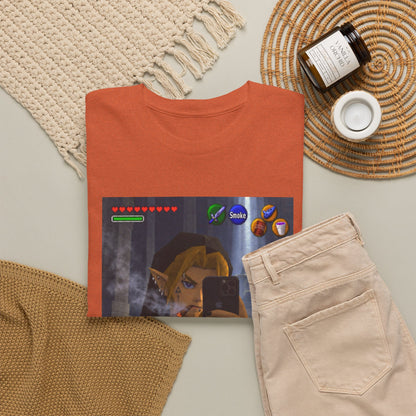 Edgy Link Smoking Selfie Tee