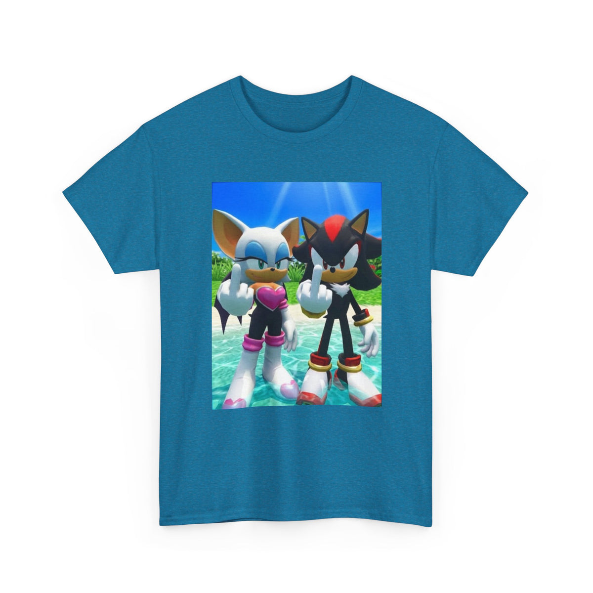 Rouge And Shadow Flipping The Bird Tee (Design 4)