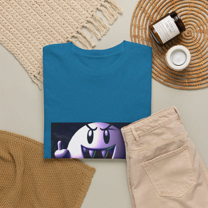 Edgy Ghost Flipping The Bird Tee