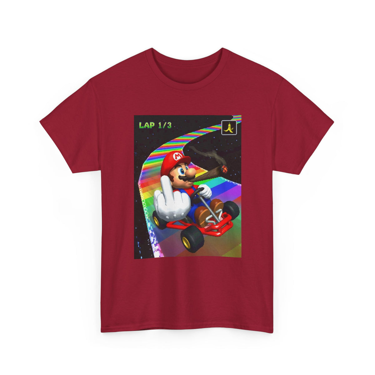 Mario Karting, Blazing, And Flipping The Bird Tee