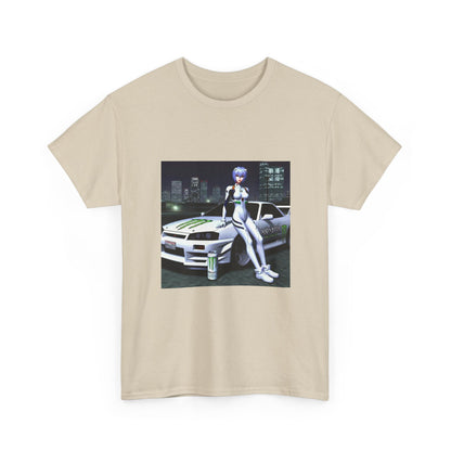 Anime Girl With Car And Energy Drink