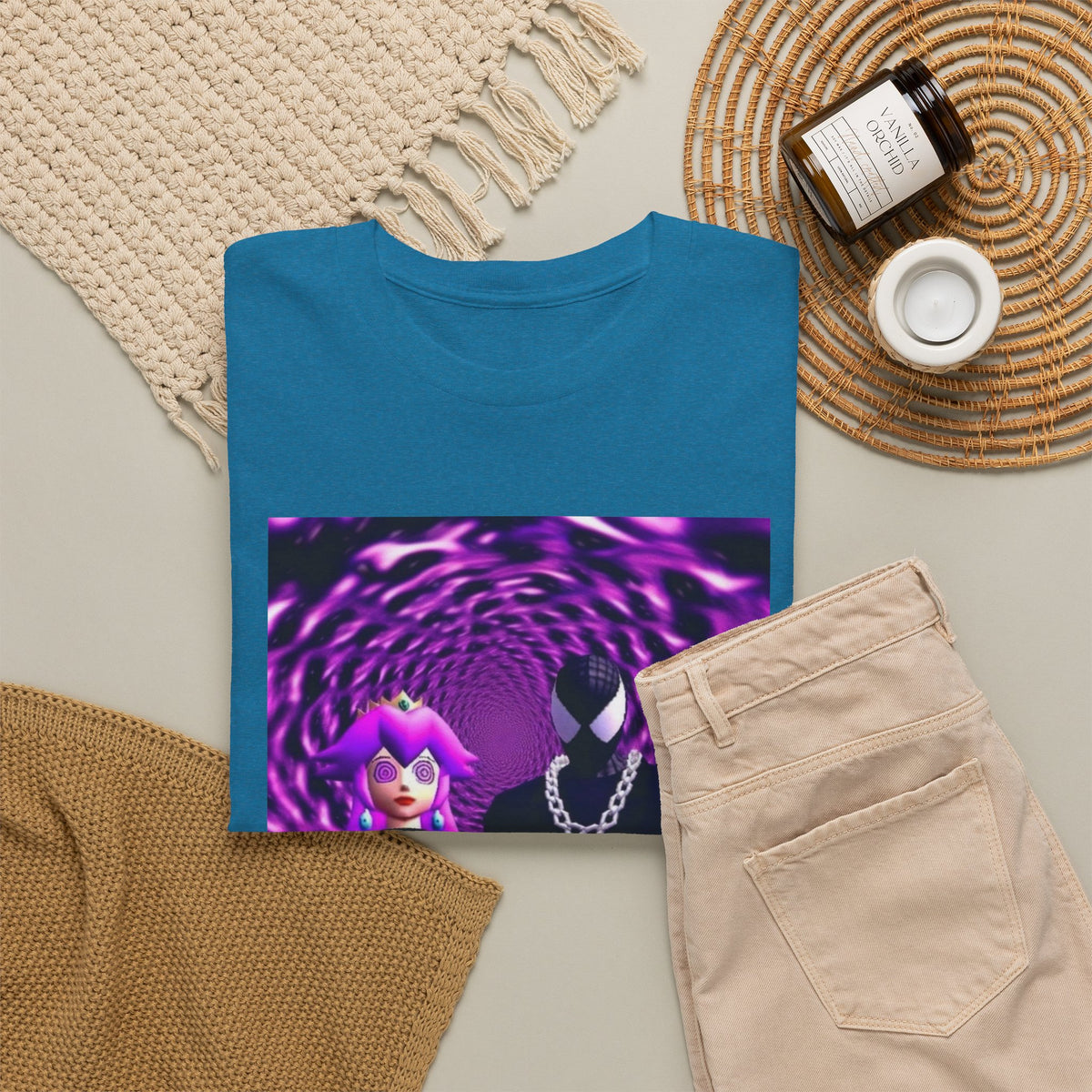 Hypnotized Peach & Sipping Spidey Tee
