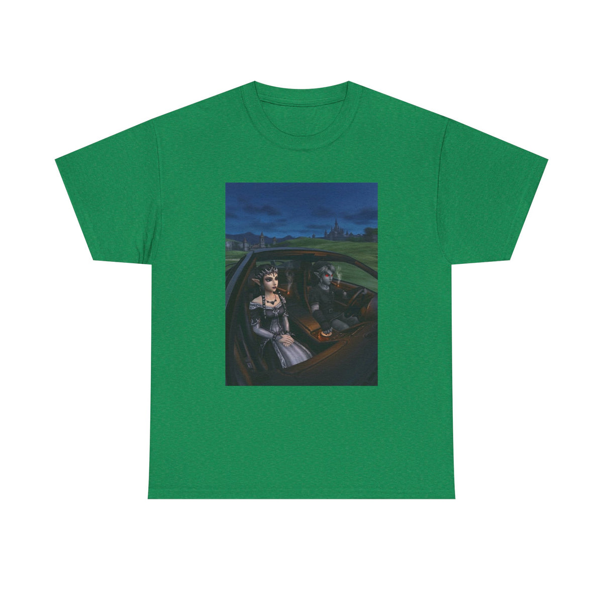Dark Link And Midna Smoking In Car Tee