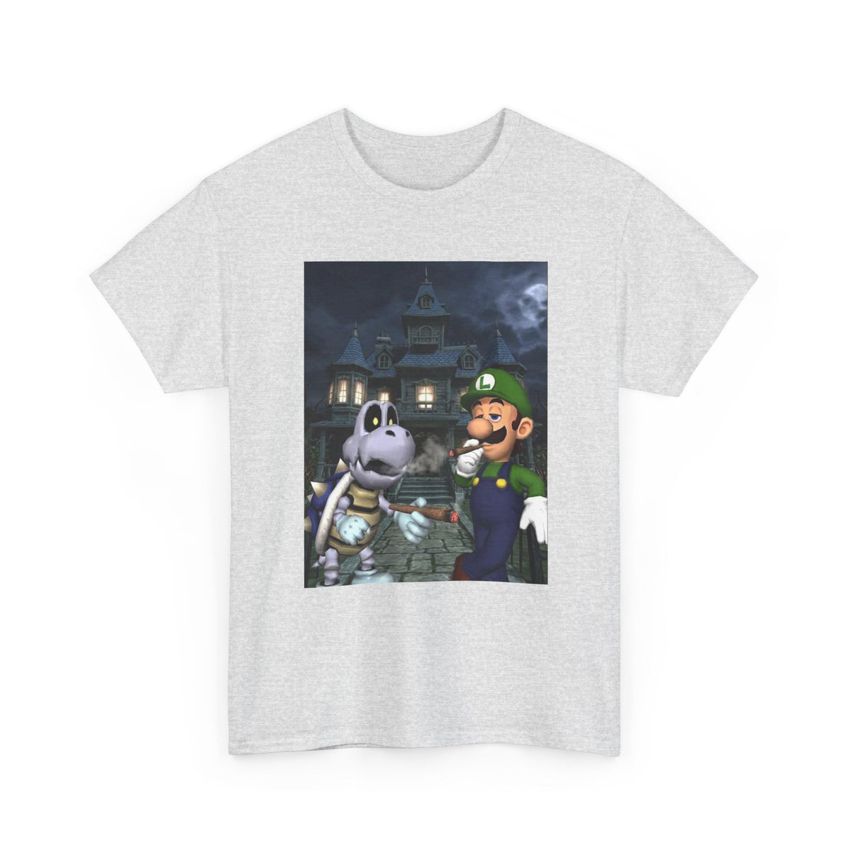 Luigi and Dry Bones Hotboxing Haunted Mansion Tee