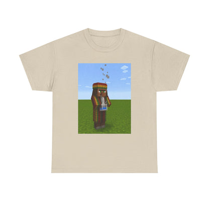 Rasta Minecraft Villager Smoking Tee