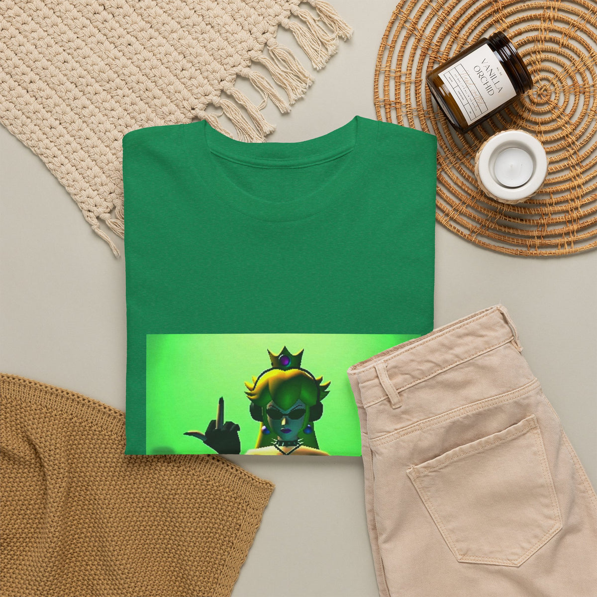 Gothic Peach DJ Flipping The Bird Tee