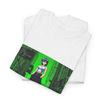 Anime Girl In Matrix Code City