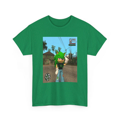 Chill Green Hedgehog Smoking Blunt Tee