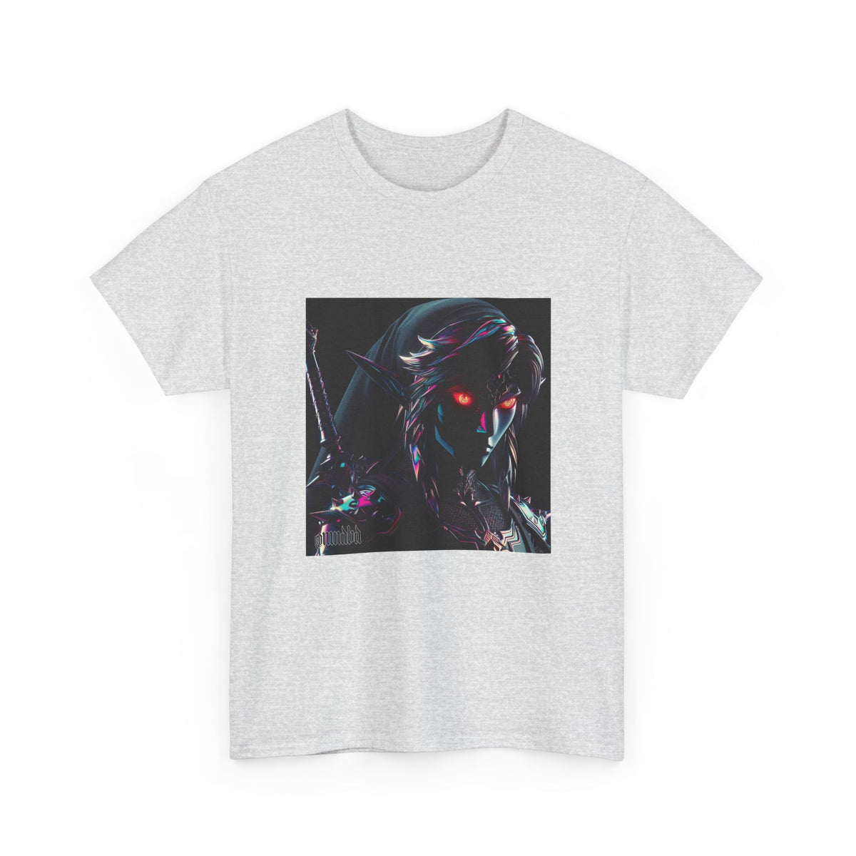 Chrome Dark Elf With Glowing Eyes Tee