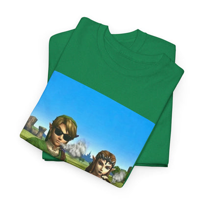 Link And Zelda Chilling With Blunts Tee