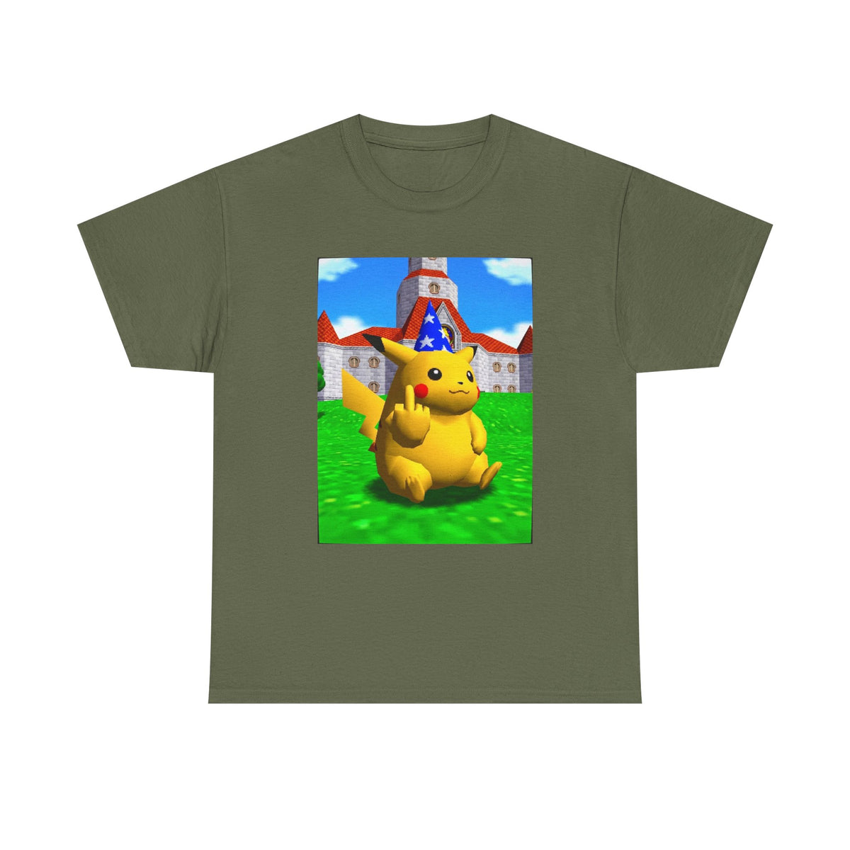 Salty Pikachu Giving The Middle Finger Tee