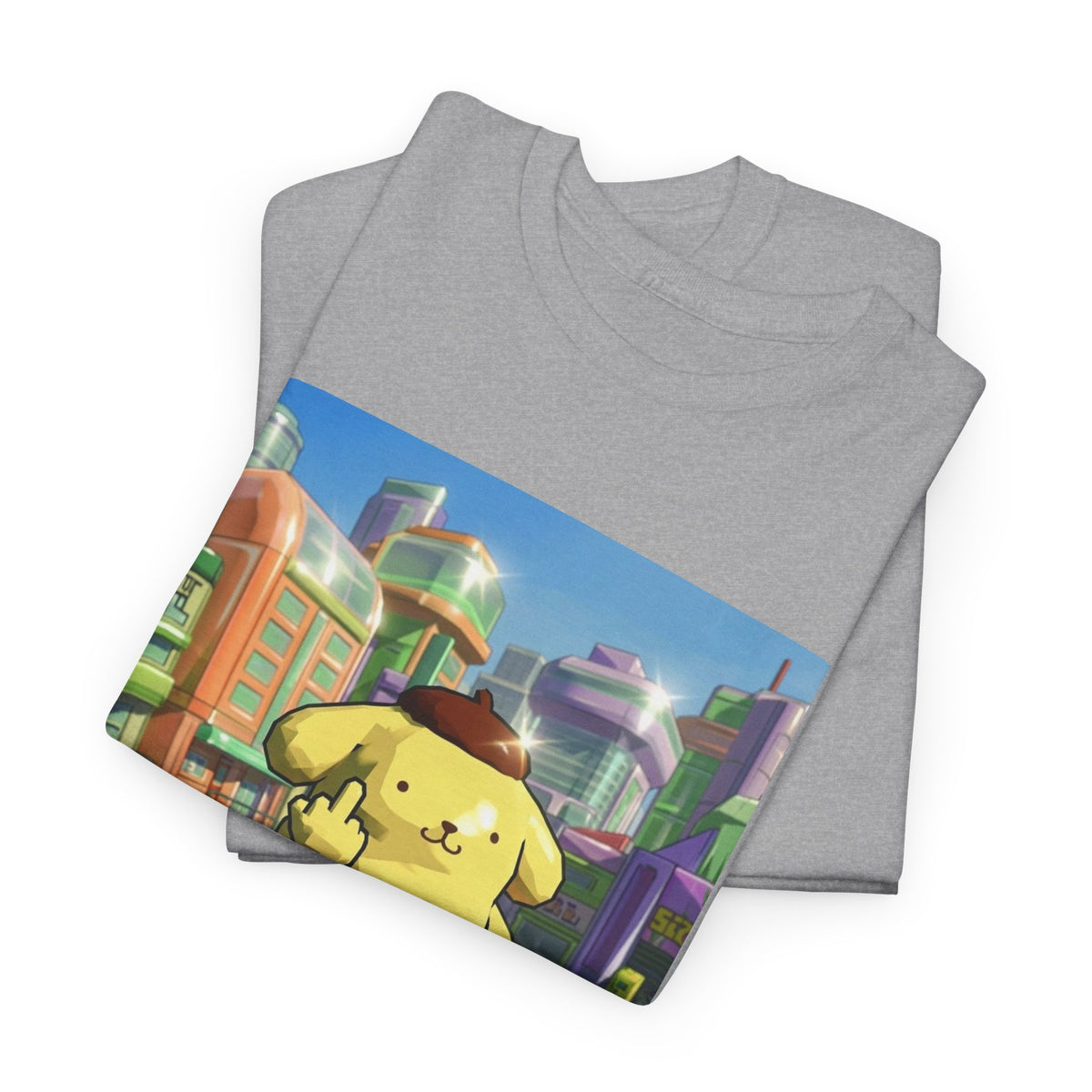 Pompompurin Flipping Bird Skate Park Tee