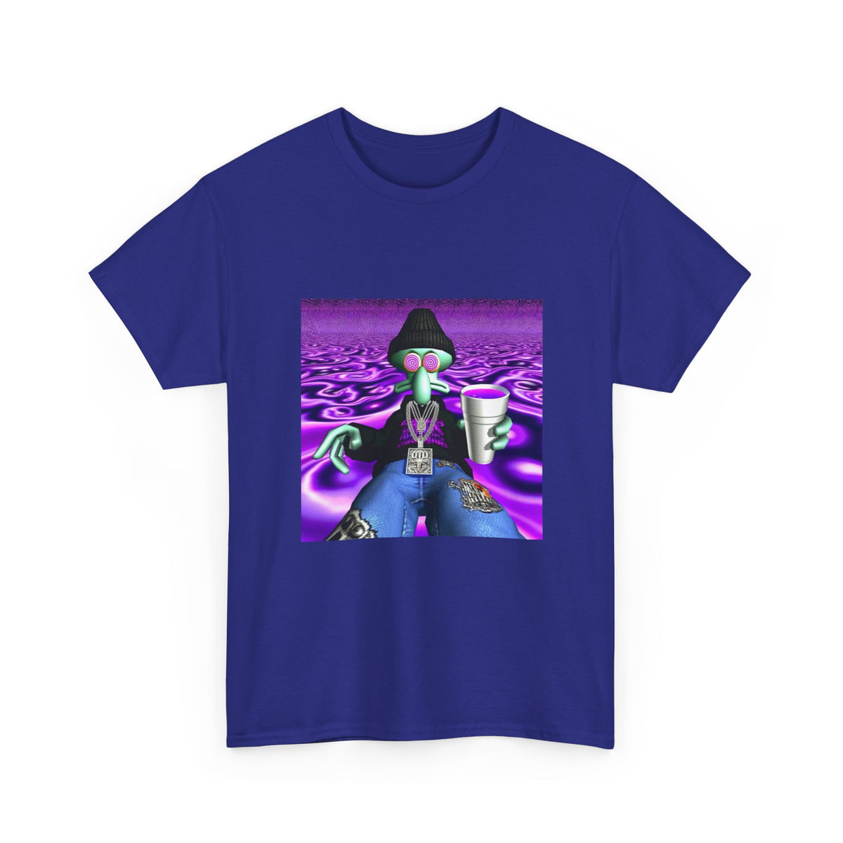 Squidward Sipping Lean In A Purple Haze