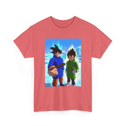Goku And Vegeta Smoking In Snowy Scene Tee