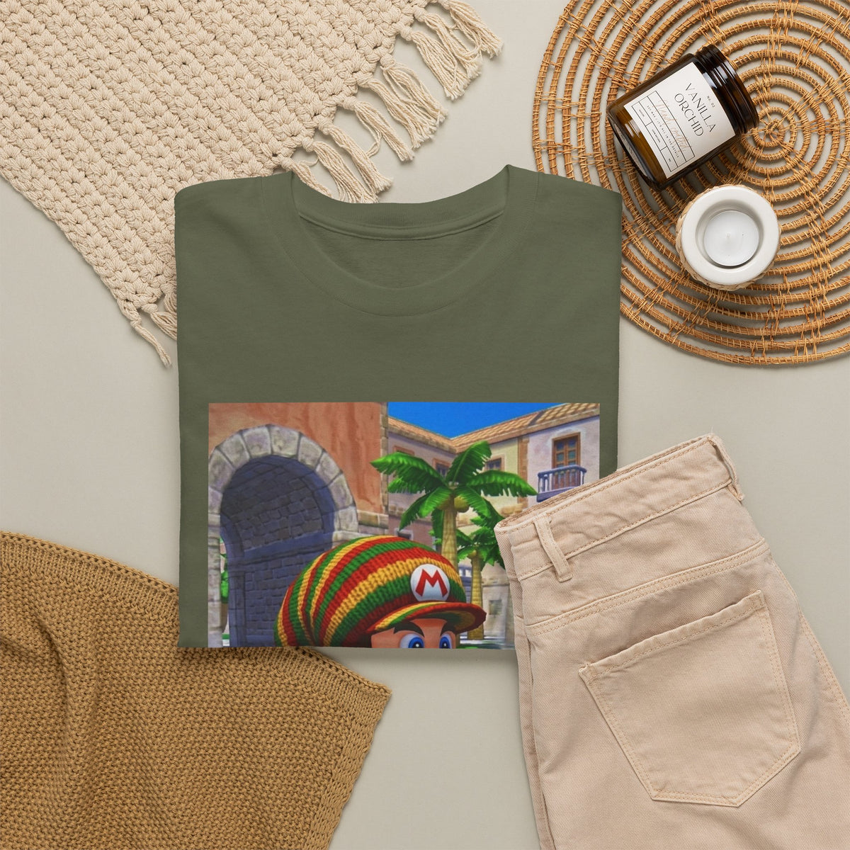 Rasta Mario Chilling With A Blunt