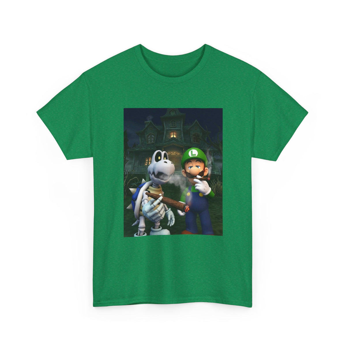 Luigi And Dry Bones Smoking Cigars