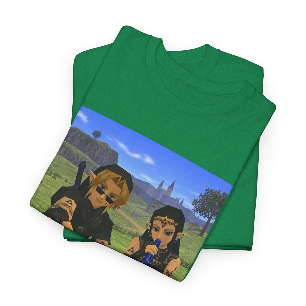 Dark Link And Dark Zelda Chilling Campfire Tee