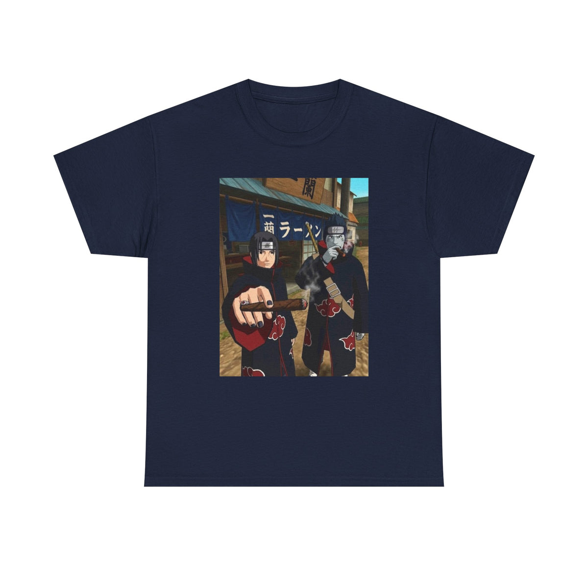 Itachi And Kisame Smoking Akatsuki Tee