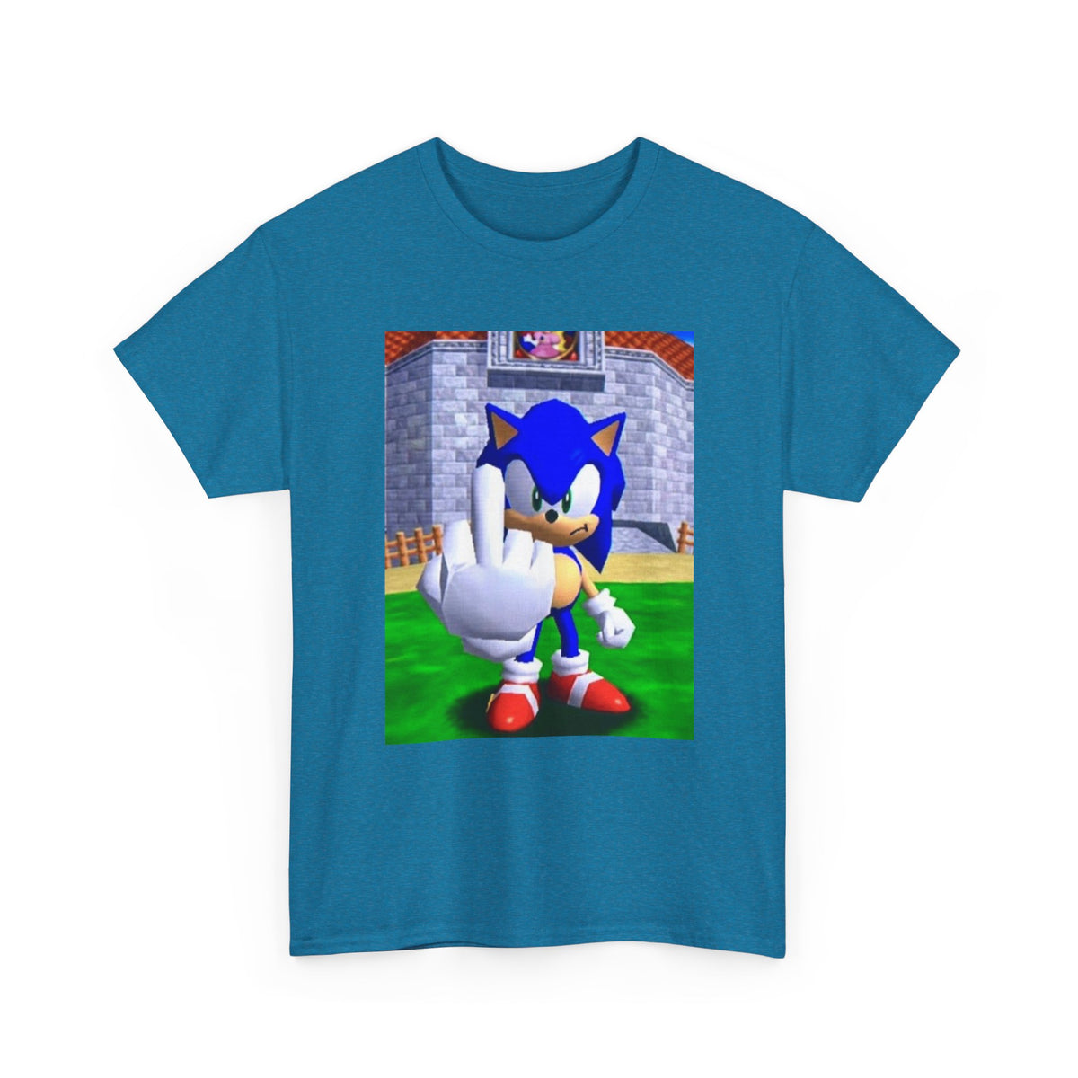 Sonic Flipping Off In The Castle Grounds