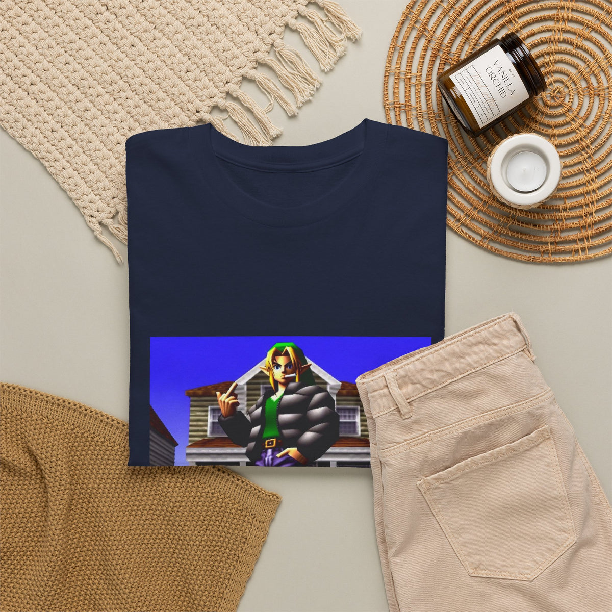 Link In Streetwear Flipping The Bird Tee