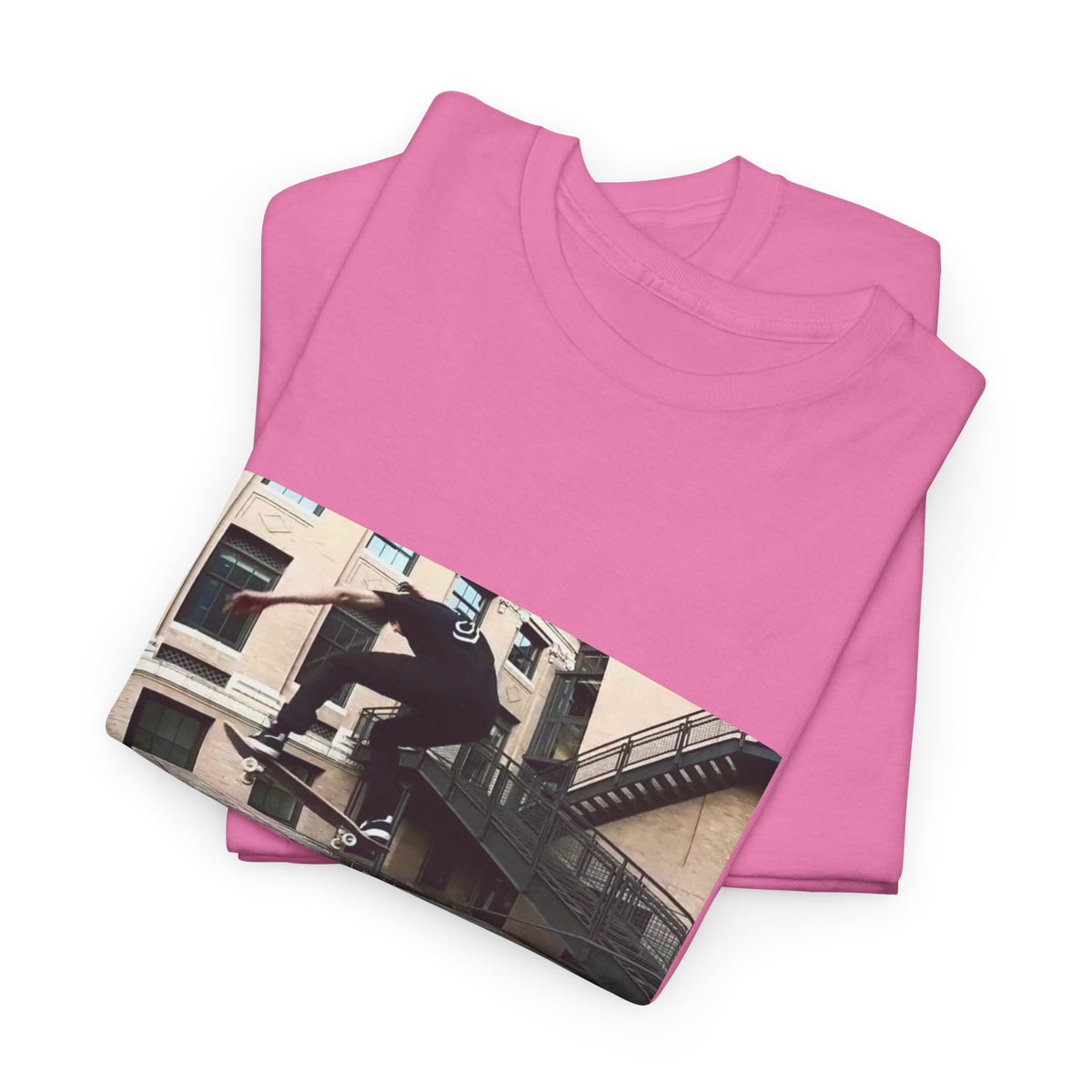 Skater Riding Through Cloud Passage Tee