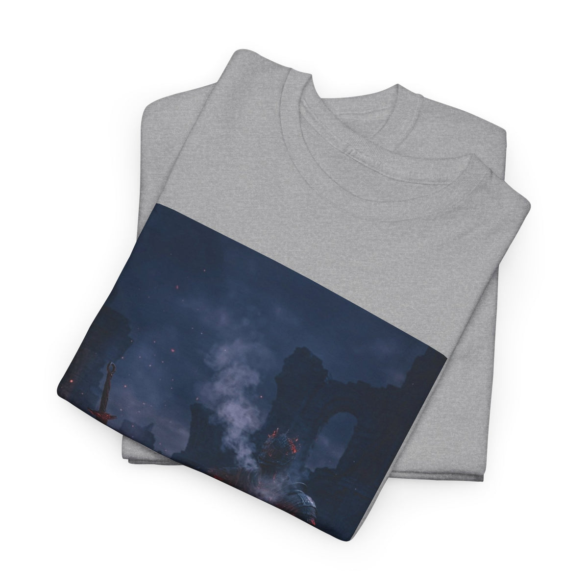 Ashen One Rests By Bonfire With Bong