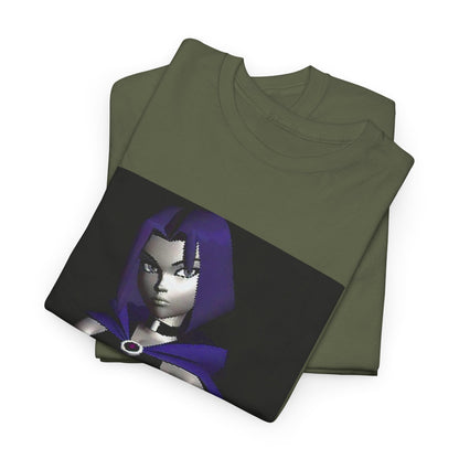 Pixelated Raven Standing Arms Crossed Tee