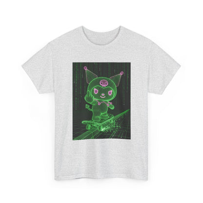 Kuromi Matrix Glitch Skateboard Flip Tee