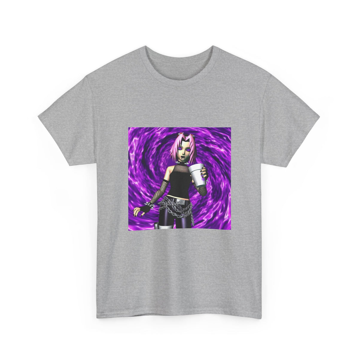 Goth Sakura With Purple Drank Tee