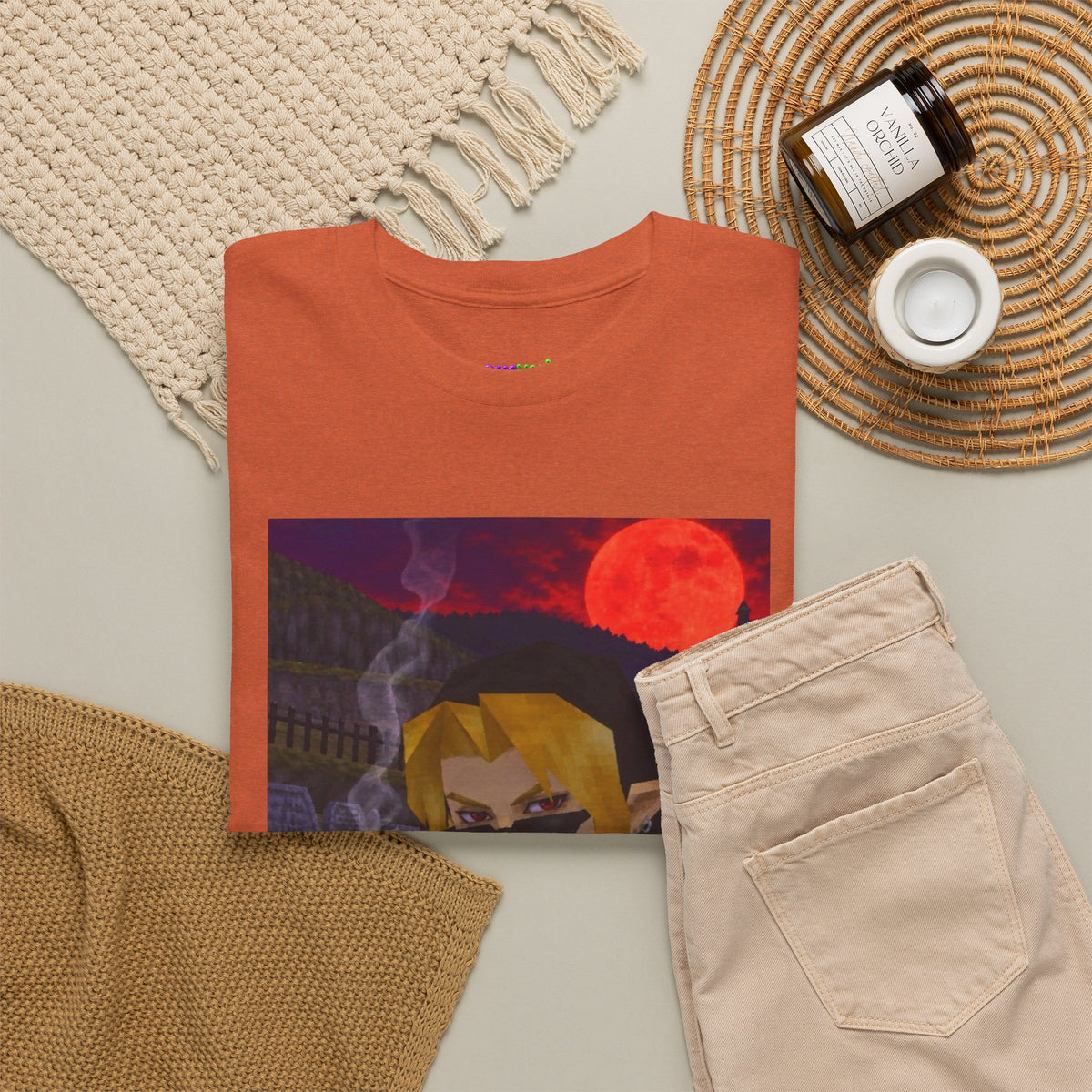 Mystic Green Canvas Graphic Tee